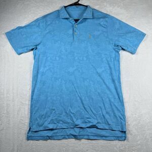 B Draddy Polo Shirt Mens Medium Golf Performance‎ Casual Stretch